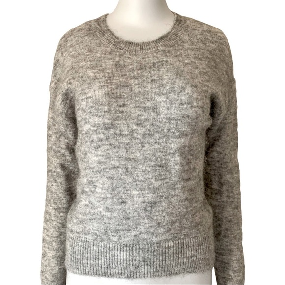 & Other Stories Sweaters - & OTHER STORIES Mohair Wool Blend Crewneck Sweater Gray XS